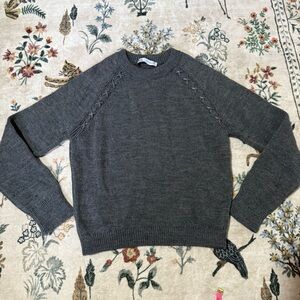 Zara Charcoal Knit Sweater size M